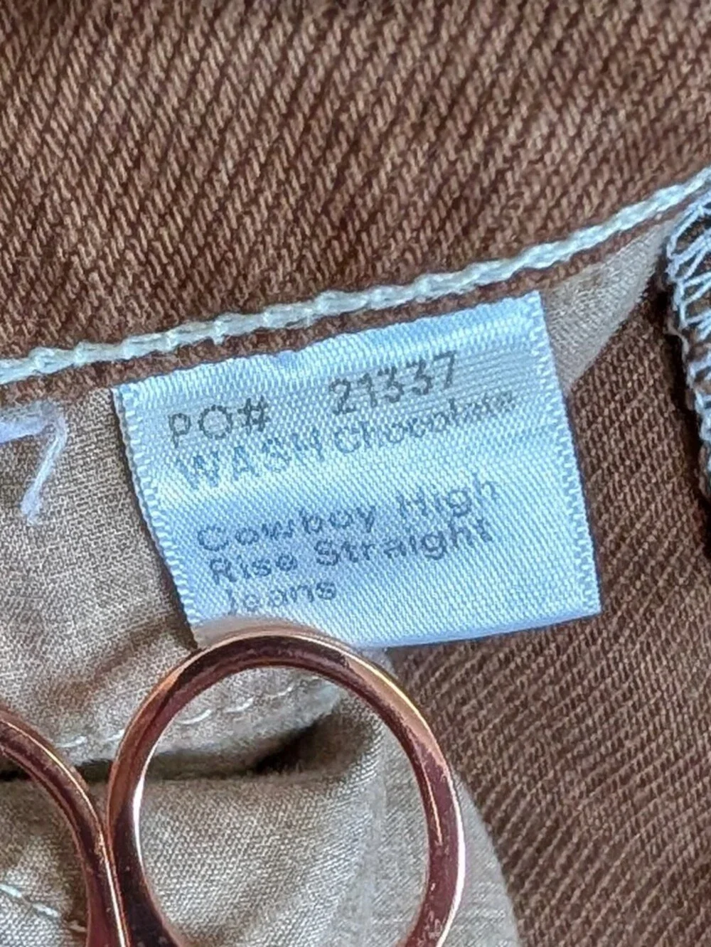 Reformation Womens Chocolate Brown Cowboy High Rise Straight Jeans Size 26